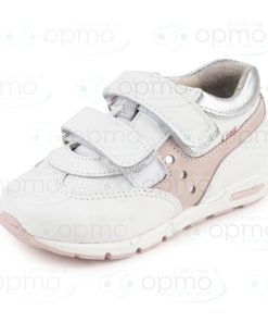 Кроссовки белые с розовым 091-01