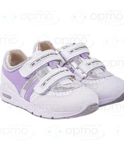 Кроссовки фиолетовые с серебром 232-814